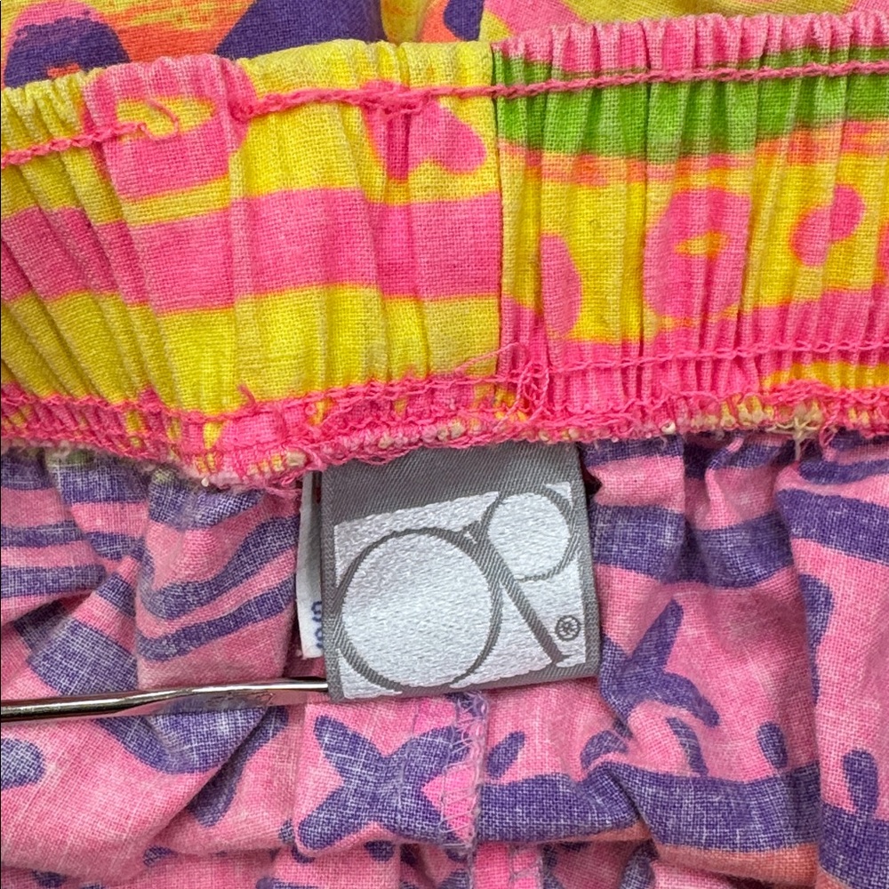 Vintage Ocean Pacific Neon Geometric Design Surf Shorts 80’s - Picture 14 of 16